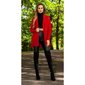 Elegant womens cardigan with lacings red