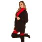Elegant womens cardigan with lacings black