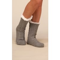 Thick and warm womens socks for winter grey