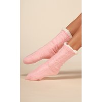 Thick and warm womens socks for winter pink