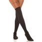Womens opaque overknee socks black