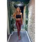 Sexy bauchfreies Damen Bustier-Top mit Spitze Schwarz