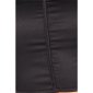 Sexy bauchfreies Damen Bustier-Top mit Spitze Schwarz