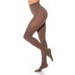 Trendy womens tights with pattern 90 den cappuccino
