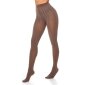 Trendy womens tights with pattern 90 den cappuccino