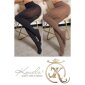 Trendy womens tights with pattern 90 den cappuccino