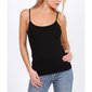 Sexy Damen Basic Spaghettiträger-Top Schwarz