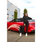 Womens loungewear set hoodie + trousers black
