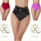 Sexy Damen Highwaist Gogo-Hotpants in Latex-Look Pink