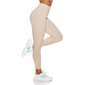 Womens sport leggings trousers with high waist beige