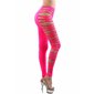 Sexy Clubwear Leggings mit Cut-Outs an den Seiten Neon Pink