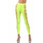 Sexy Clubwear Leggings mit Cut-Outs an den Seiten Neon Gelb