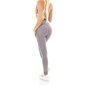 Womens high waist sport leggings with pattern grey