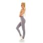 Womens high waist sport leggings with pattern grey