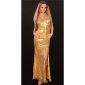 Edles Glamour Pailletten-Kleid Bandeau Abendkleid Gold