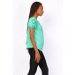Summerly womens short-sleeved basic shirt with necklace mint green