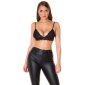 Womens triangle soft bra made of lace without wires black