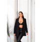 Womens triangle soft bra made of lace without wires black