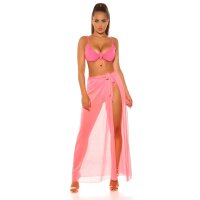Sexy Damen Bikini Oberteil Träger zum Binden Neon Coral