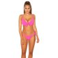 Sexy womens strappy bikini top to tie neon-fuchsia UK 14 (L)