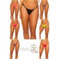 Sexy womens Brazilian tanga bikini bottom neon-fuchsia UK 12 (M)