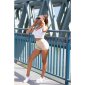 Sexy Damen Highwaist Stretch Jeans-Shorts Hotpants Beige