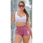 Womens gym sport shorts wine-red