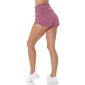 Womens gym sport shorts wine-red