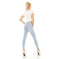 Figurbetonte Damen Highwaist Skinny Jeans Hellblau 38 (M)