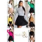 Womens basic sweater with turtle neck fine-knitted caramel