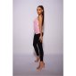 Glamour Damen Party Pailletten Trägertop Rosa