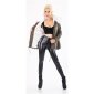 Kurzer Damen Parka Mantel Winterjacke mit Kunstfell Olivgrün