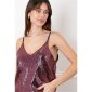 Sexy Damen Party Pailletten-Trägertop Pink