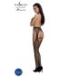 Sexy Passion womens fishnet pantyhose in suspender look black