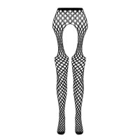 Sexy Passion womens fishnet pantyhose in suspender look white