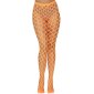 Sexy Damen Fishnet Netz-Strumpfhose Festival Neon Orange