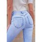 Damen Skinny Röhrenjeans mit Push-Up Effekt Hellblau