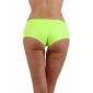 Sexy womens wet look gogo panties with belt neon-green