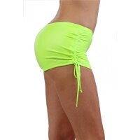 Sexy Damen Gogo Wetlook Panty mit Schnürung Neon Grün