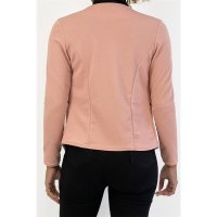 Elegant womens slim-fit blazer jacket antique pink