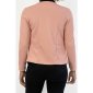 Elegant womens slim-fit blazer jacket antique pink