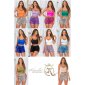 Damen Basic Crop-Top mit sexy Ausschnitt Schwarz