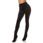 Trendy womens velvet lounge track pants black