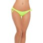 Sexy Brazilian cut bikini bottom panty to tie beachwear neon-green