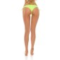 Sexy Brazilian cut bikini bottom panty to tie beachwear neon-green