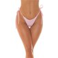 Sexy Damen Brazilian Tanga Bikinihose zum Binden Rosa