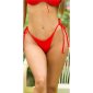 Sexy womens Brazilian tie tanga bikini bottom red