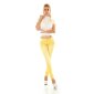Sexy womens low-rise skinny jeans with zips yellow