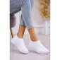 Trendy womens slip on sneakers shoes white