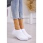 Trendy womens slip on sneakers shoes white